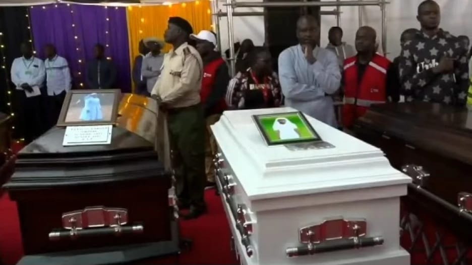 Thousands mourn 22 victims of Kisumu-Kakamega road accident at Naki Primary School