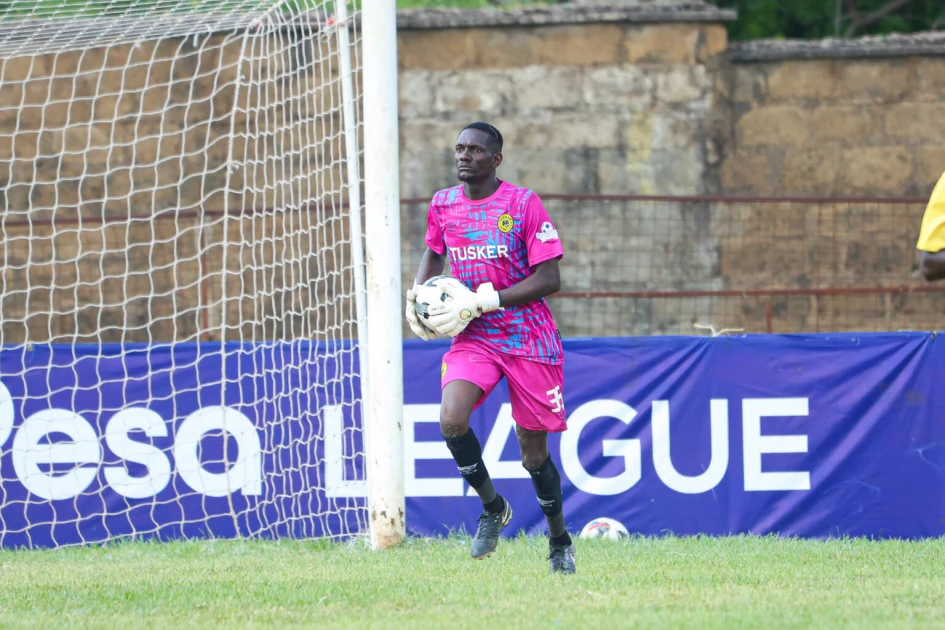 Tusker’s Rising Shot-Stopper Obiero Eyes No.1 Spot with Clean Sheet Ambition. 
