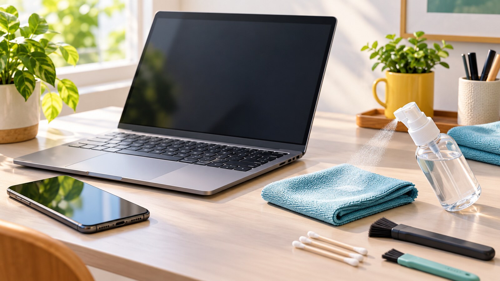 Clean Screens and Keyboards Without Damaging Your Devices