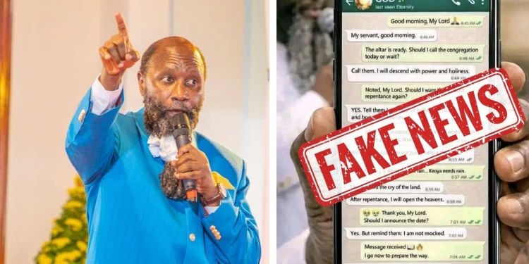Prophet Owuor Slams Viral ‘God WhatsApp’ Leak as Diabolical Forgery