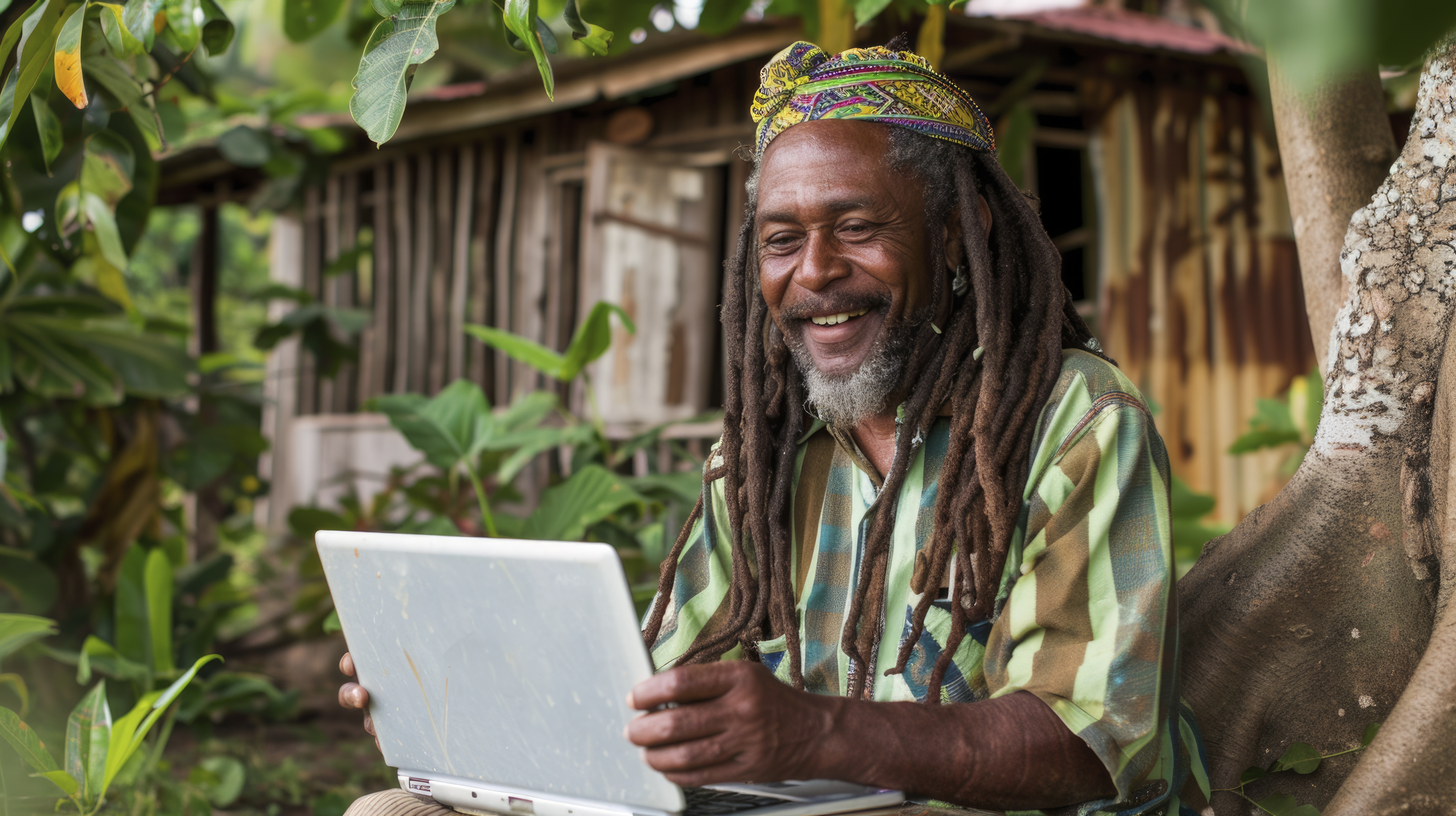 Man with dreads in Jamaica 
