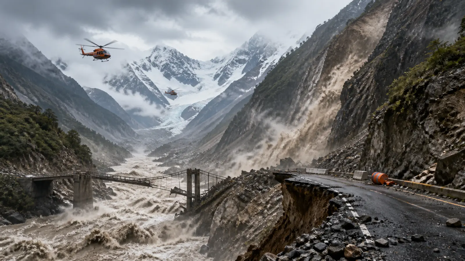 Nepal-China Flash Floods Kill at Least 98 as Hundreds Remain Missing