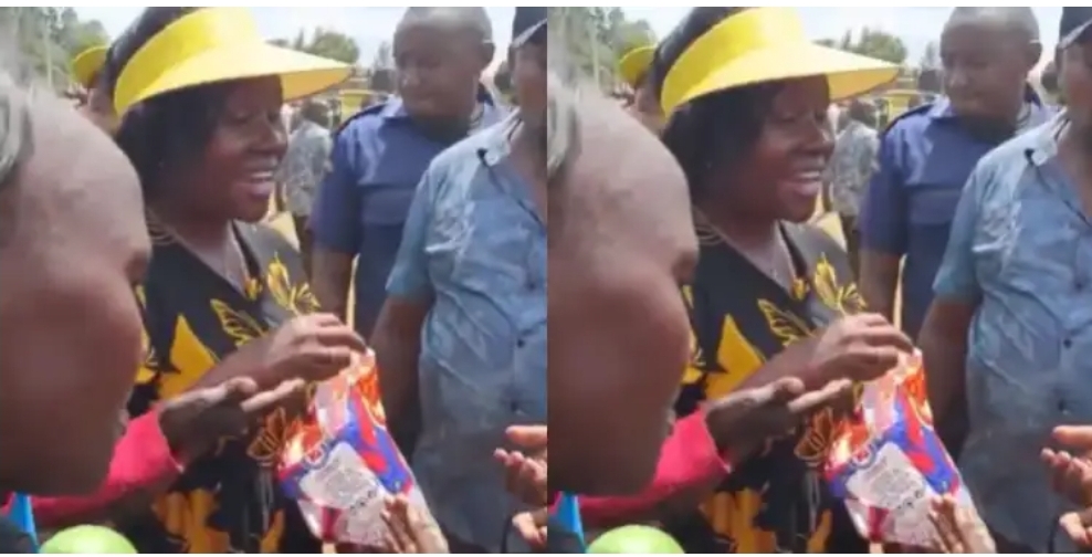 EMBU GOVERNOR CRITICIZED FOR DISTRIBUTING LOLLIPOPS DURING MBEERE NORTH CAMPAIGN 