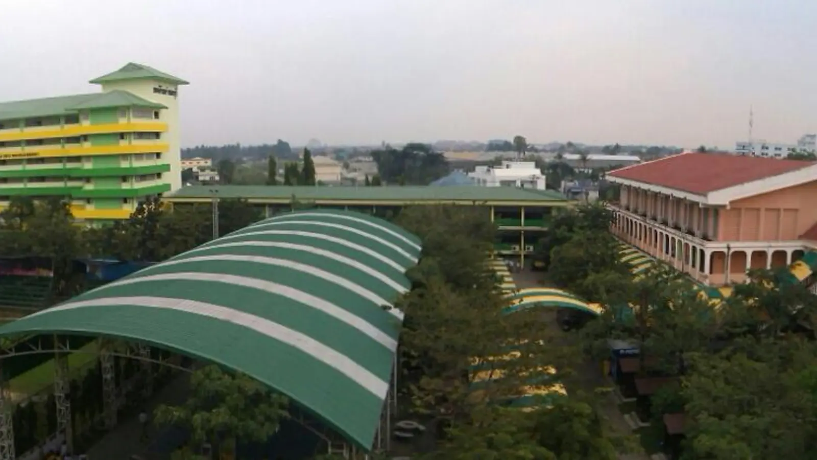 Panoramic view of Debsirin Nonthaburi School in Thailand